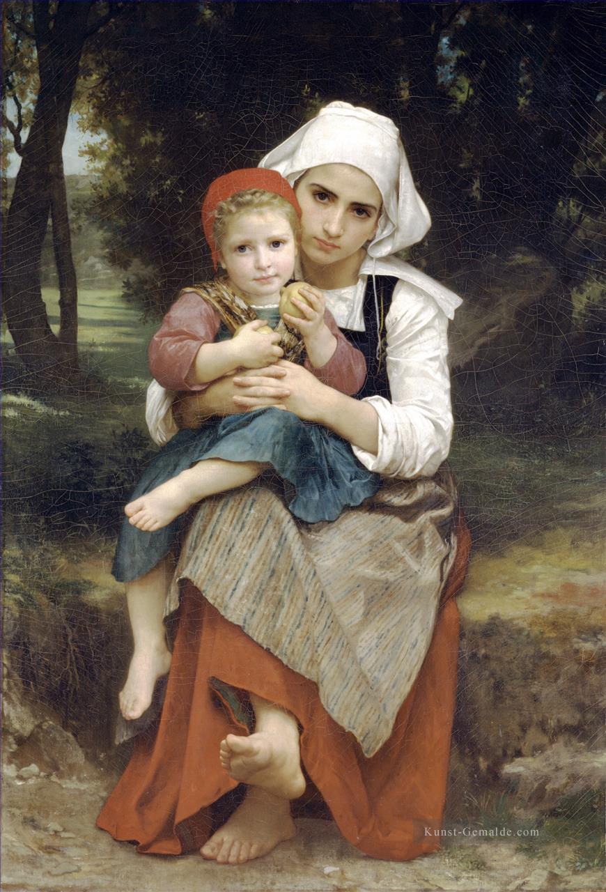Frere et soeur bretons Realismus William Adolphe Bouguereau Ölgemälde